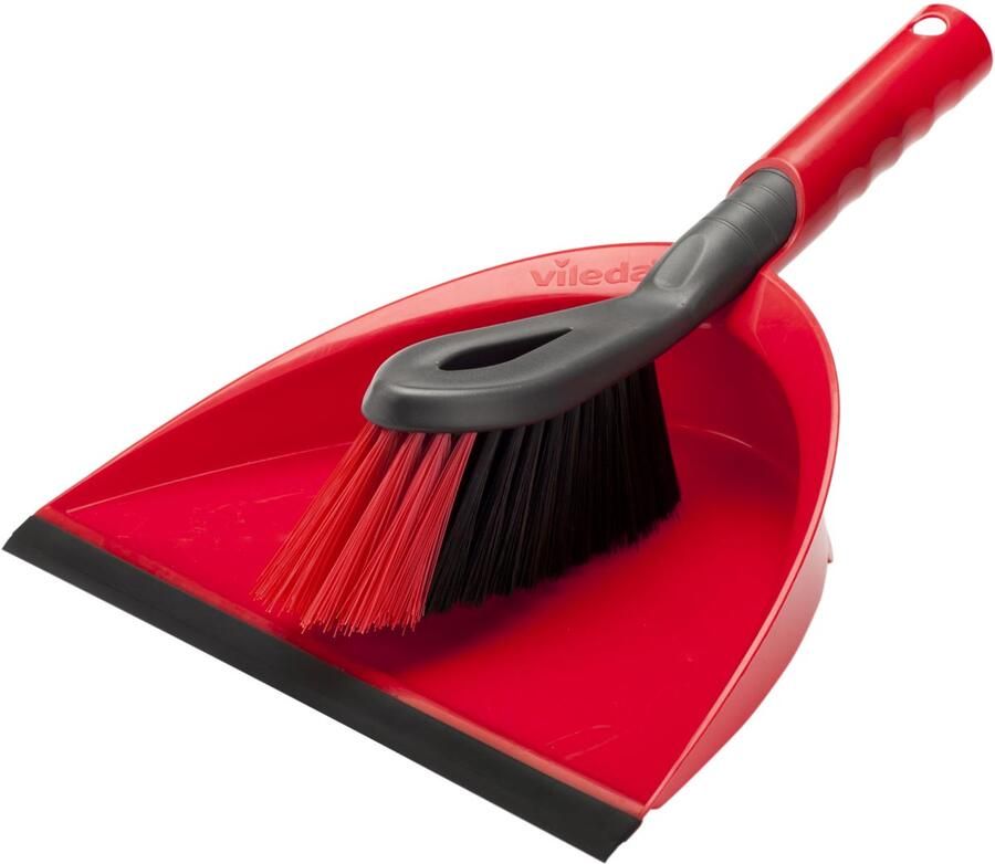 Vileda stofblik met handveger rood