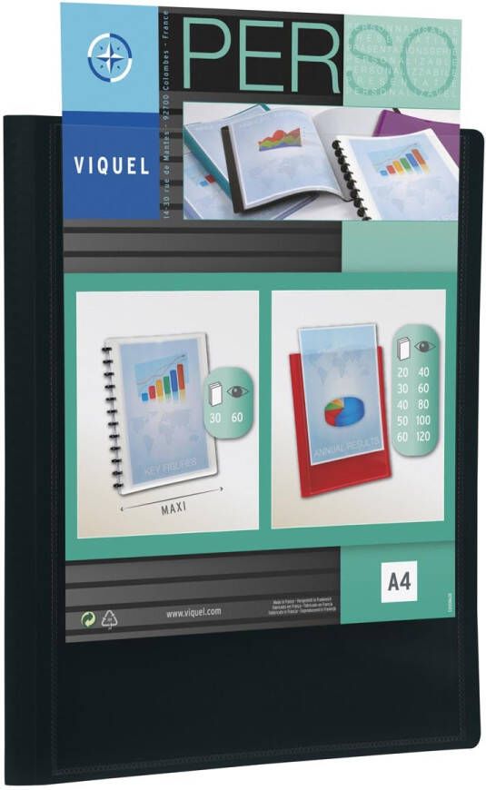 Viquel showalbum 40 tassen zwart