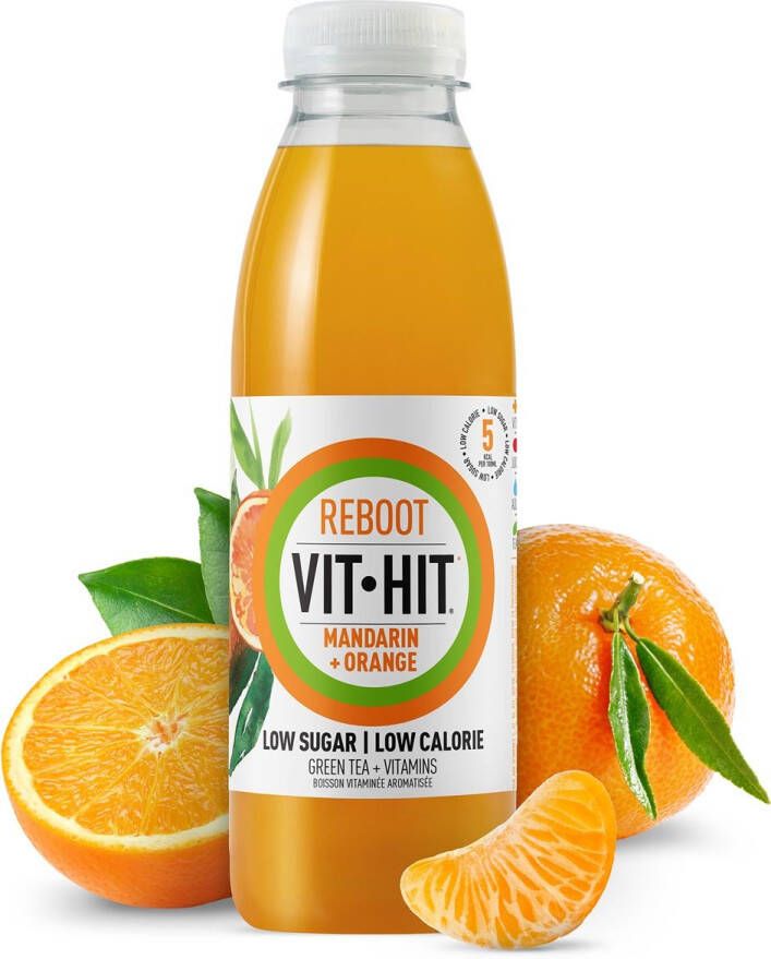 Vit Hit vitaminedrank Detox flesje van 50 cl pak van 12 stuks