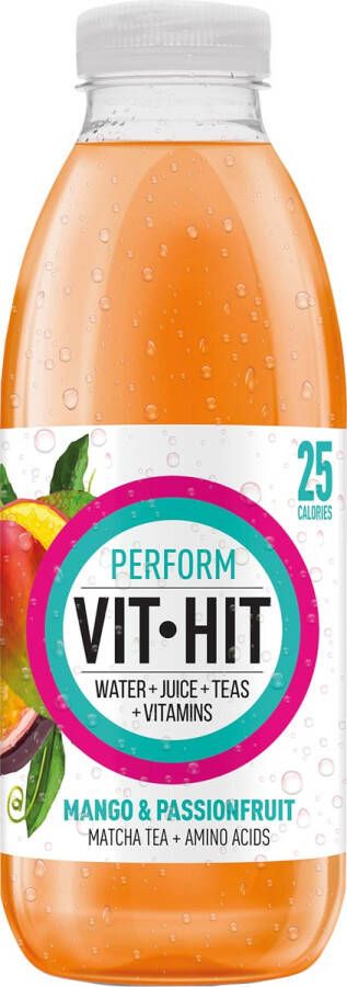 Vit Hit vitaminedrank Perform flesje van 50 cl pak van 12 stuks