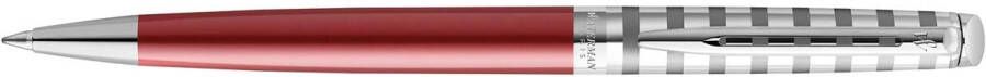 Waterman balpen HÃÂ©misphÃÂ¨re Deluxe Red met palladium detail
