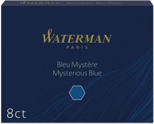 Waterman inktpatronen Standard blauw-zwart pak van 8 stuks