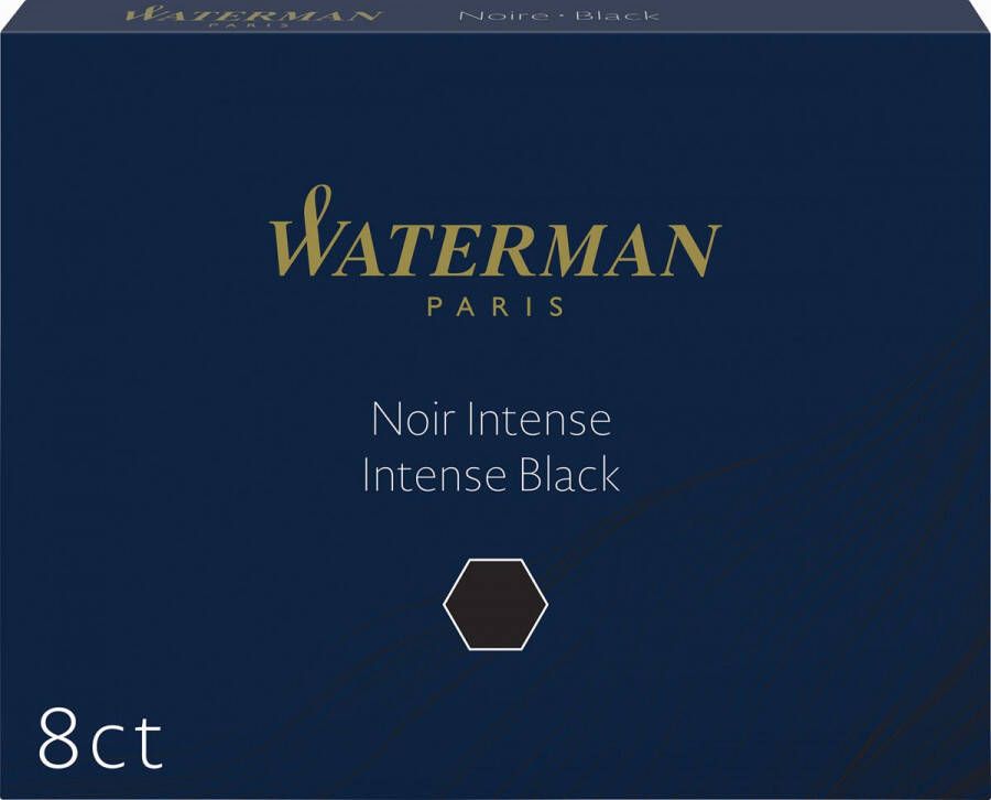 Waterman inktpatronen Standard zwart, pak van 8 stuks online kopen