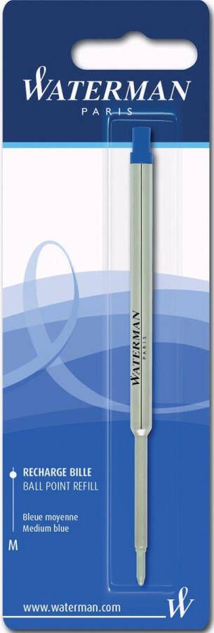 Waterman Balpenvulling medium blauw blister Ã  1 stuk