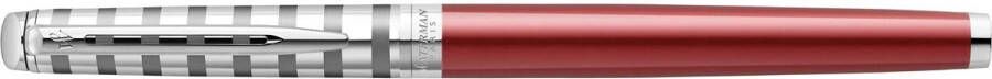 Waterman vulpen HÃÂ©misphÃÂ¨re Deluxe Red met palladium detail