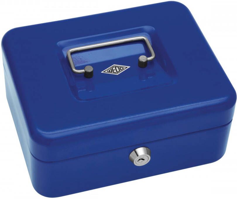 Wedo geldkoffer ft 20 x 16 x 9 cm blauw