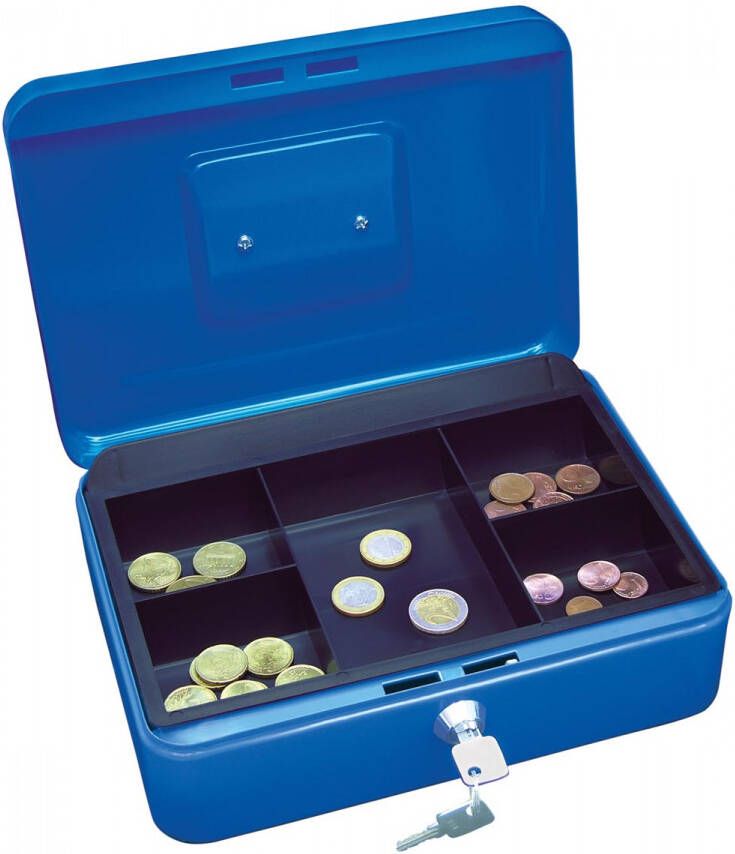 Wedo geldkoffer ft 25 x 18 x 9 cm blauw
