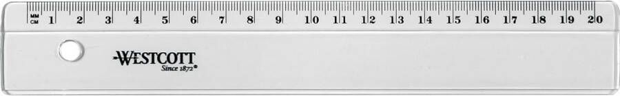 Westcott plastic lat 20 cm op blister