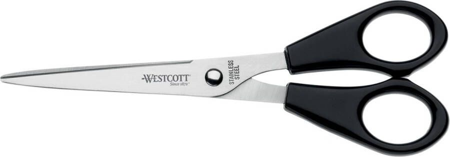 Westcott Kantoorschaar 155mm met kunststof grip rvs
