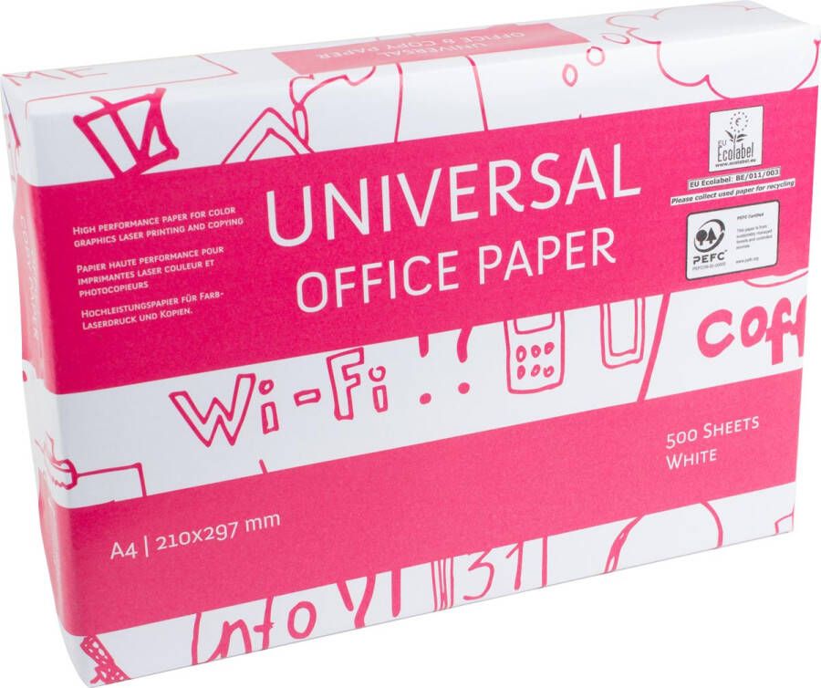 White box Kopieerpapier ft A4 75 g 160 CIE pak van 500 vel