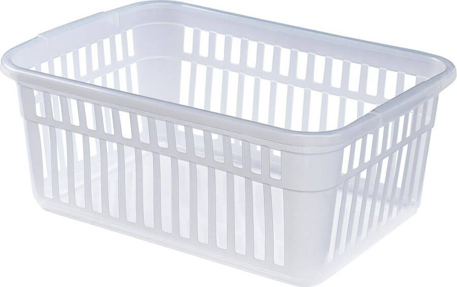 Whitefurze Large opbergmand 45 cm transparant
