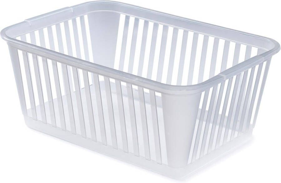 Whitefurze Medium opbergmand 37 cm transparant