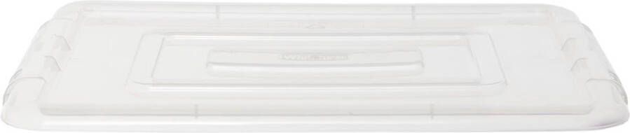 Whitefurze Stack &amp Store Mini deksel voor opbergdoos 5 liter transparant