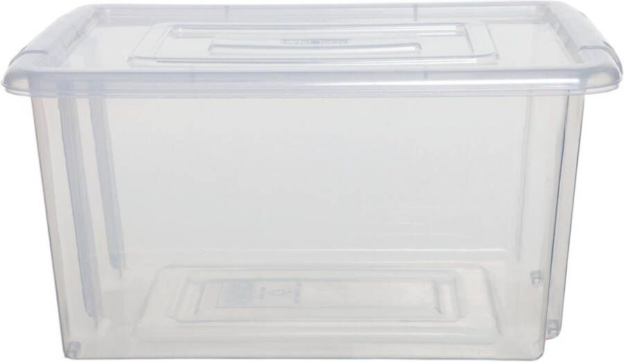 Whitefurze Stack &amp Store Mini opbergdoos 5 liter zonder deksel transparant