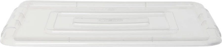 Whitefurze Stack &amp Store Small deksel voor opbergdoos 14 liter transparant