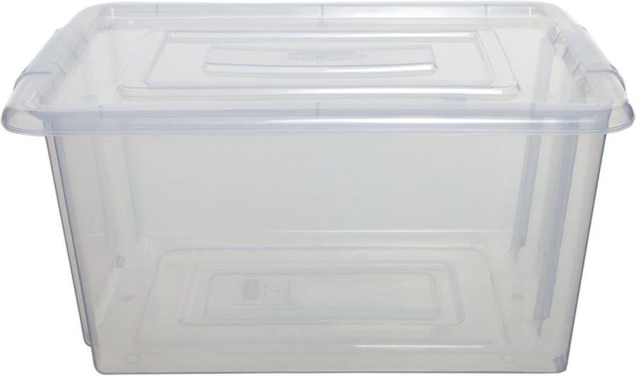 Whitefurze Stack &amp Store Small opbergdoos 14 liter zonder deksel transparant