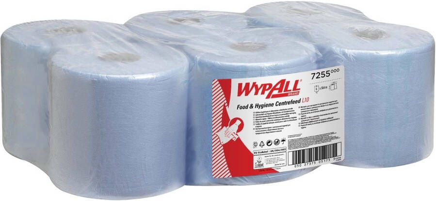 Wypall reinigingsdoeken L10 800 vellen per rol pak van 6 rollen