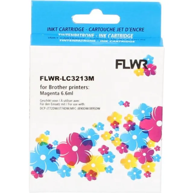FLWR Inktcartridge / LC-3211 / Magenta - Geschikt voor Brother