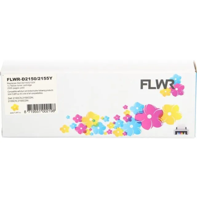 FLWR Toners / Dell 2150 / 2155 / geel / Geschikt voor Dell