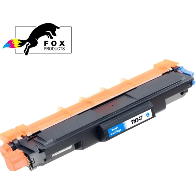 FoxProducts TN243 / TN247 TN-243 TN-247 Cyan Cyaan - Geschikt voor Brother DCP-L3510CDW, L3517CDW, L3550CDW, HL-L3210CW, L3230CDW, L3270CDW, L3280CDW, MFC-L3710CW, L3730CDN, L3740CDN, L3750CDW, L3770CDW Cyaan Cyan