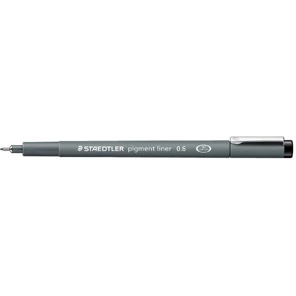 Staedtler Fineliner Staedtler Pigment 308 zwart 0.6mm