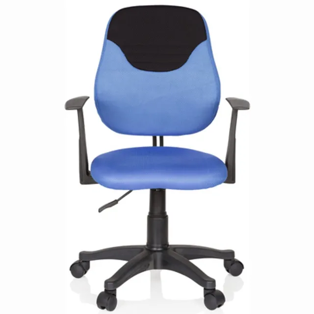 hjh office Kinder bureaustoel KIDDY STYLE stof blauw/zwart hjh OFFICE