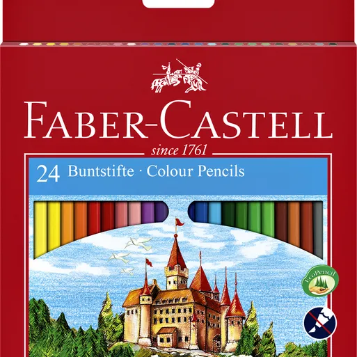 Faber-Castell Kleurpotloden Faber-Castell assorti set à 24 stuks
