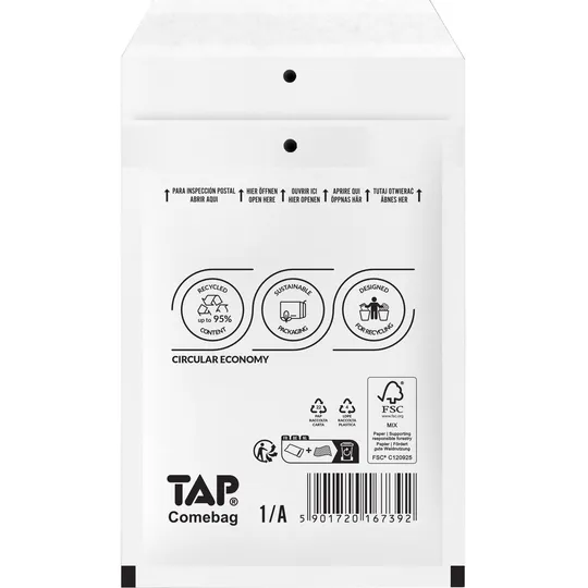 TAP Envelop TAP Comebag luchtkussen nr11 120x175mm 200 stuks