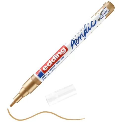 Edding Acrylmarker edding e-5300 fijn rijkgoud