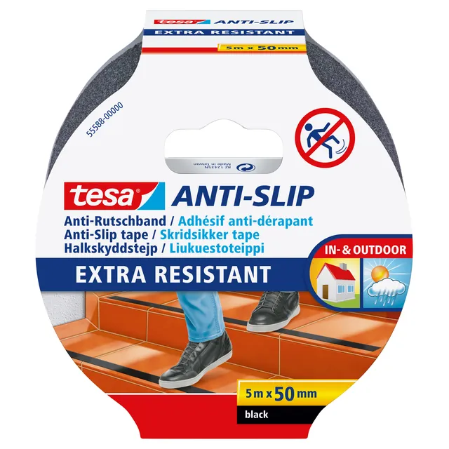 Tesa Anti-slip tape tesa® 5mx50mm zwart