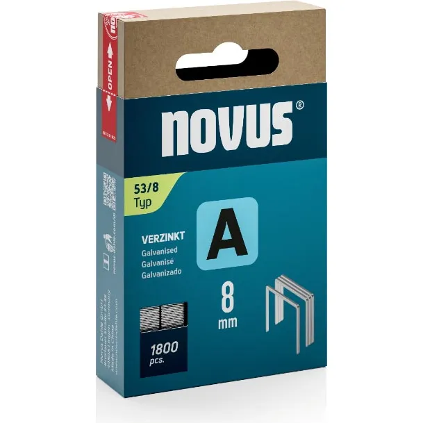 Novus nietjes A 53/8, doos met 1800 stuks