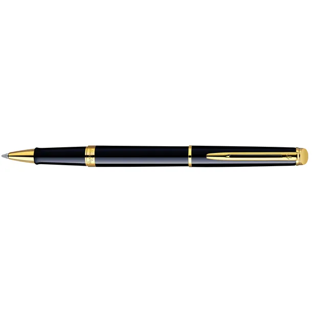 Waterman Rollerpen Waterman Hémisphère black lacquer GT fijn