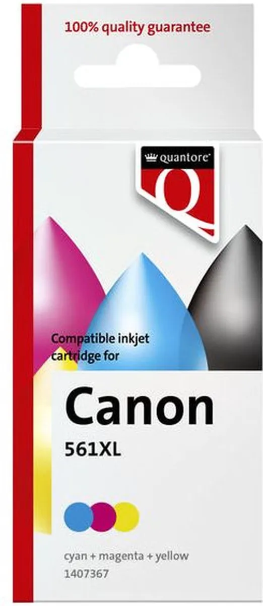 Quantore Inktcartridge Quantore alternatief tbv Canon CL561XL kleur | 1 stuk Assorti