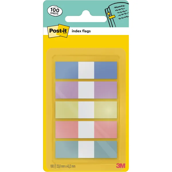 Post-it Indextabs Post-it 683-5PASTEL 11,9x43,2mm small 100 tabs