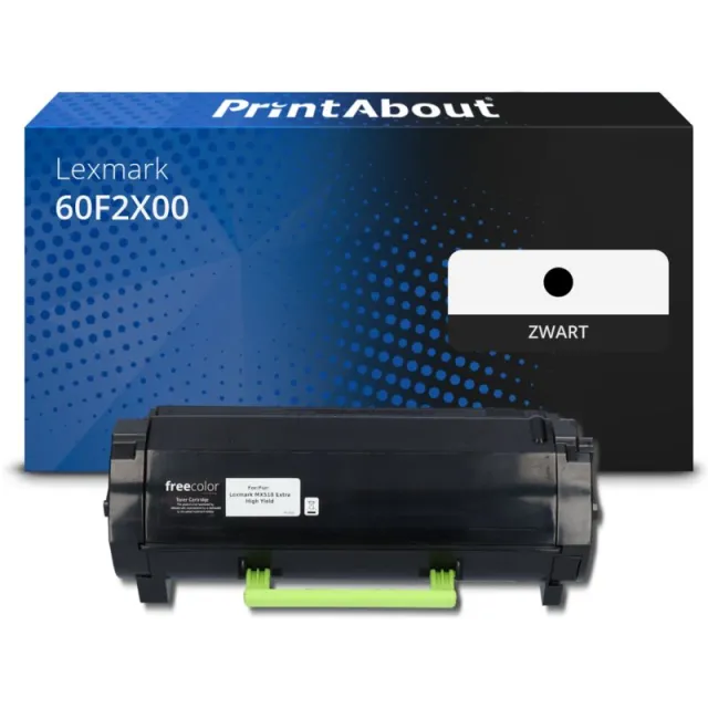 PrintAbout huismerk Toner 60F2X00 (602X) Zwart Extra hoge capaciteit Geschikt voor Lexmark
