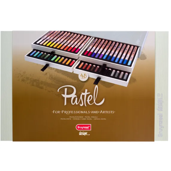 Bruynzeel Kleurpotloden Bruynzeel 8840 Design pastel 48stuks assorti