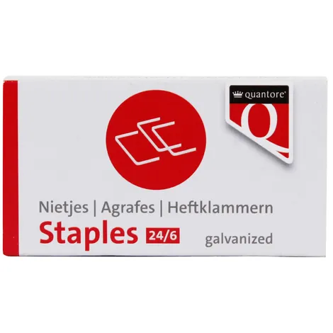 Quantore Nieten Quantore 24/6 1000 stuks verzinkt