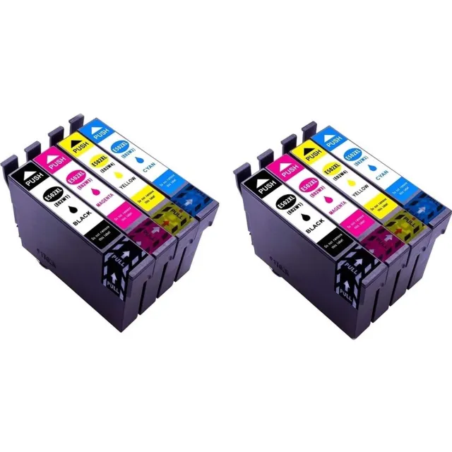 Ipexnl geschikt voor Epson inktcartridges voor Epson 502XL, 502 XL, 502 2x multipack van 4 kleuren geschikt voor o.a. printers Epson Expression Home XP-5100 , XP-5105, Epson WorkForce WF-2860 DWF , WF-2865 DWF Multi packc 2x