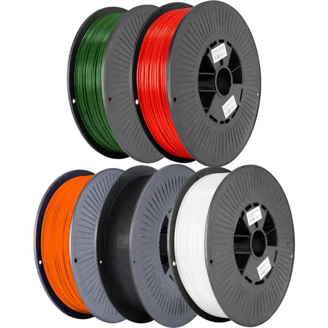 3dvoordeel.com Startpakket 3D printen filament 5x1 KG 1.75mm PLA - starterspakket Zwart