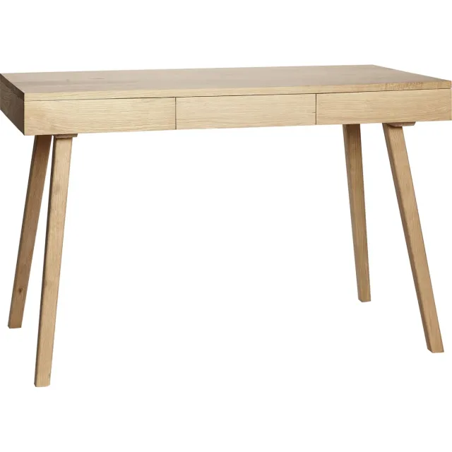 Hubsch Interior HÜBSCH INTERIOR - Bureau eiken met drie lades FSC® Naturel FSC® eiken