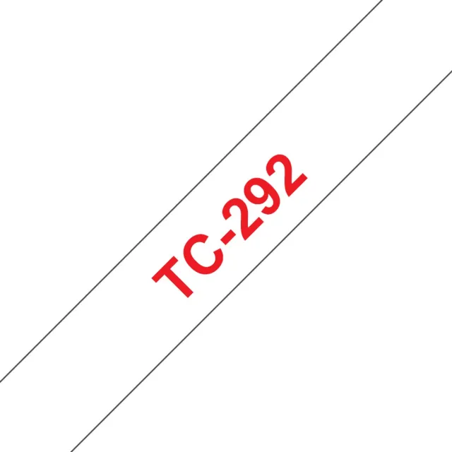 Brother TC-292 - 9mm - red on white for PT-8E /PT-2000 / PT-3000 / PT-5000