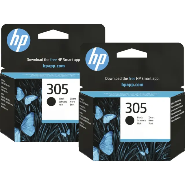 Hp 305 Cartridge Zwart (2 stuks)