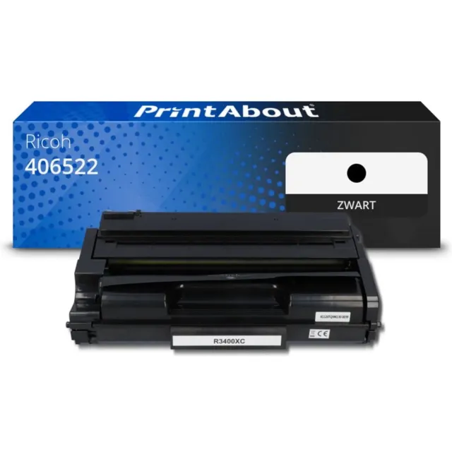 PrintAbout Huismerk Ricoh 406522 Toner Zwart