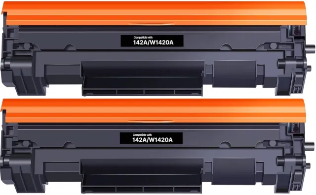 InktDL Huismerk geschikt voor HP 142A / W1420A XL Toners - 2X Zwart - M110W -M139W - M140W - M141A - M141W