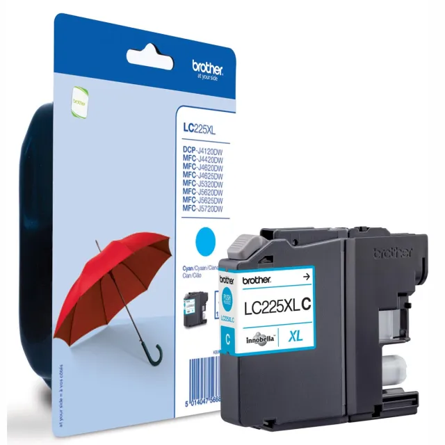 Brother LC225XLCBP inktcartridge 1 stuk(s) Origineel Cyaan (LC225XLCBP)