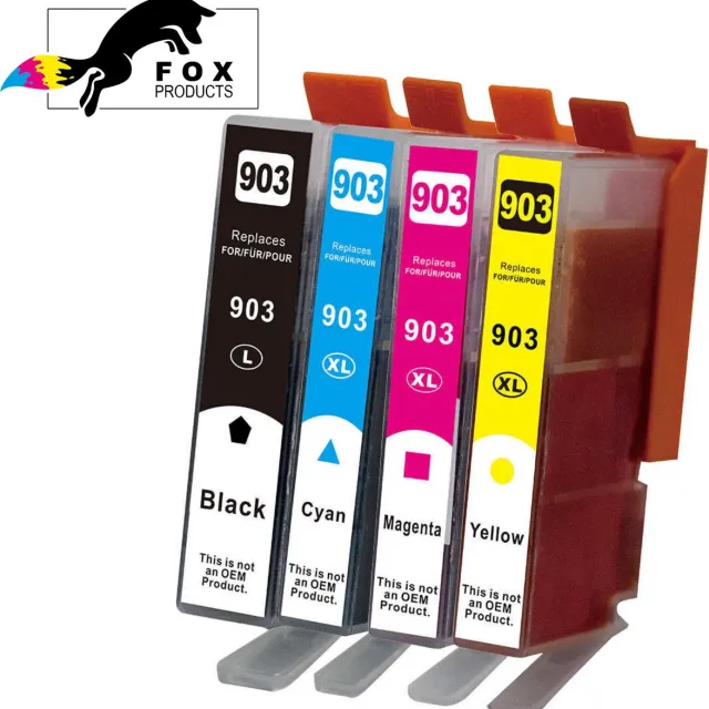 FoxProducts 903 903XL - cartridge - 4 stuks geschikt voor HP - OfficeJet 6950, HP OfficeJet Pro 6860- HP OfficeJet Pro 6960 - HP OfficeJet Pro 6970 - HP Officejet Pro 6951 Cyan, Magenta, Yellow, Black