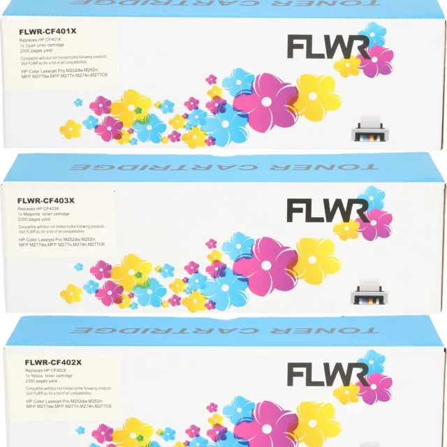 FLWR Toner / 201X Multipack / Cyaan - Geschikt voor HP