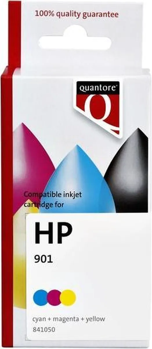 Quantore Inktcartridge quantore hp 901 cc656cn kleur | 1 stuk 3 kleuren