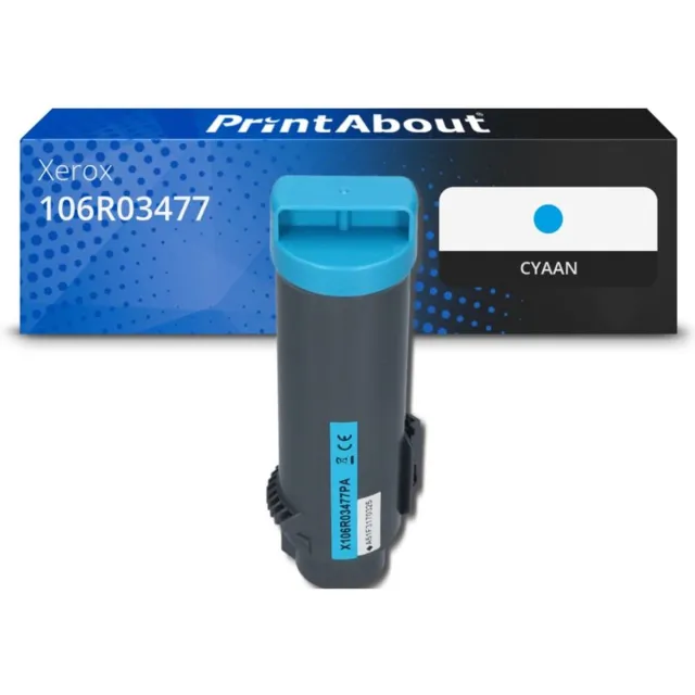PrintAbout Huismerk Xerox 106R03477 Toner Cyaan