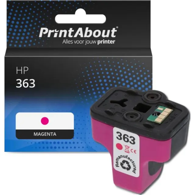 PrintAbout Huismerk HP 363 (C8772EE) Inktcartridge Magenta